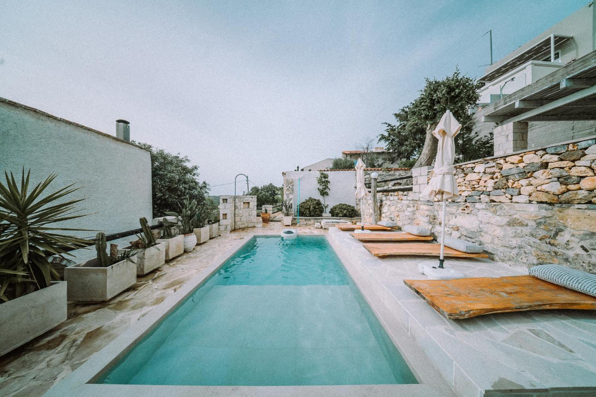 Villa Antonia'S Stonebuilt Mansion With A Private Pool Arménoi Exterior foto